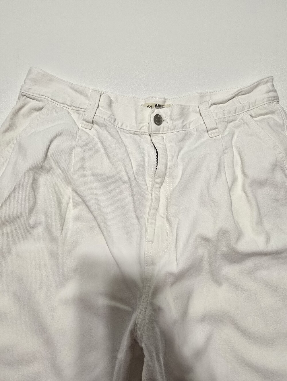 Madewell White Harlow Jean Cotton Size 30 - Picture 7 of 15